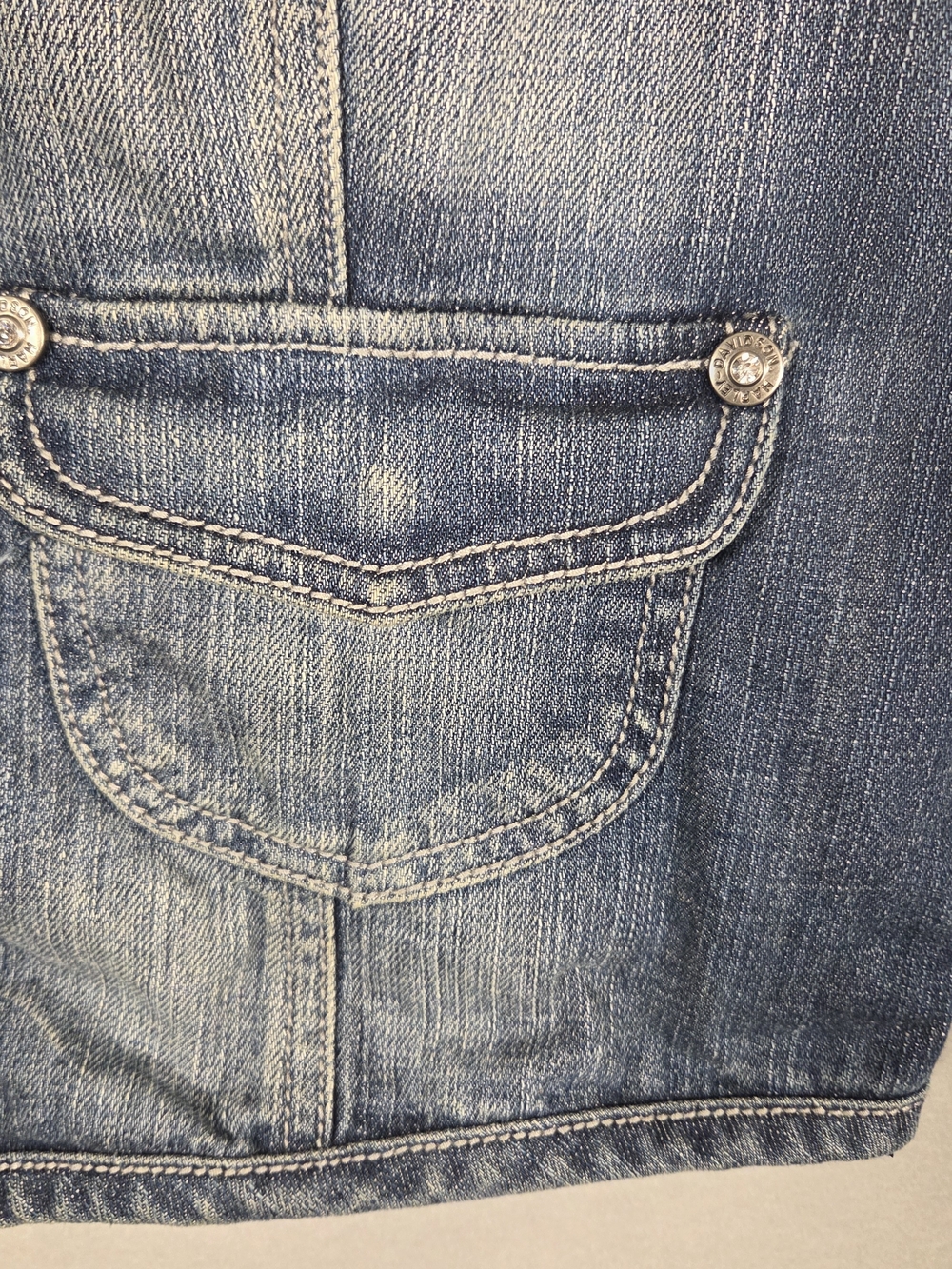 Vintage Harley-Davidson Y2K blue denim jean vest (K507) - Picture 4 of 12